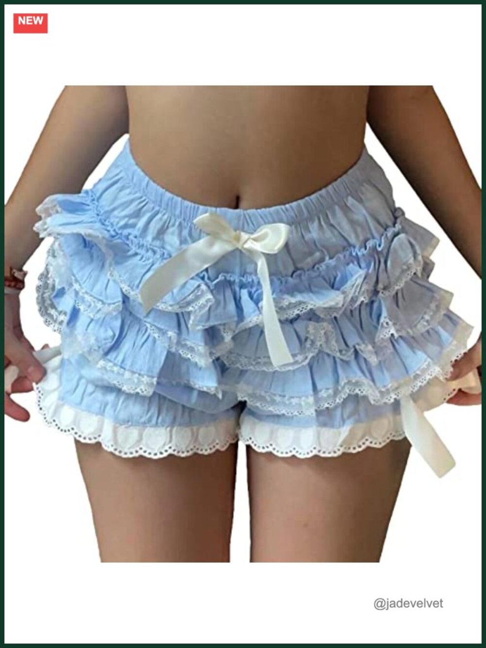 Lace Ruffle Pumpkin Bloomers Shorts Lolita Y2K Cosplay Frilly Bottoms